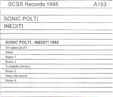 a153 sonic polti: inediti 1992